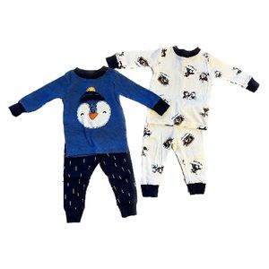 Carter’s Penguin Pajama Snug Fit Set Bundle 6 Months